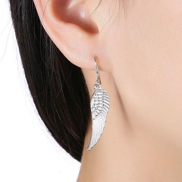 Angel Wings Drop Earrings-Your Soul Place